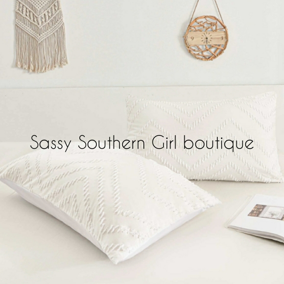 ⭐🆕 Boho white comforter set - Picture 5 of 9